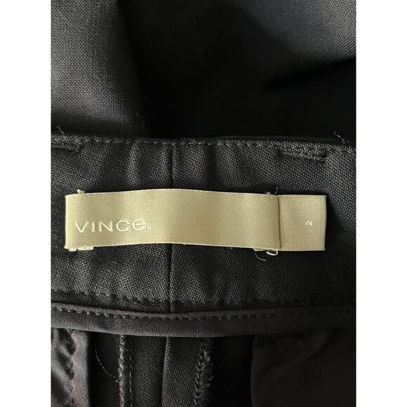 Vince Pants wool slim stretch creased straight leg navy blue size 2 - Picture 5 of 8